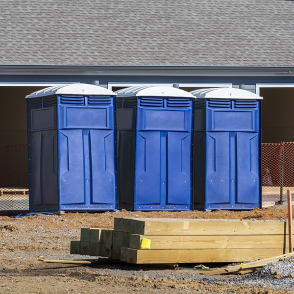 are there any restrictions on where i can place the portable toilets during my rental period in Shamrock